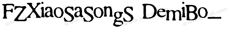 FZXiaoSaSongS DemiBo字体转换